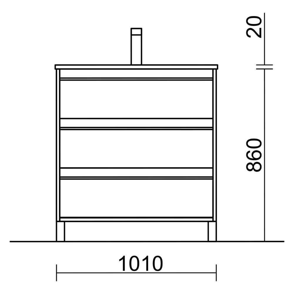 Mobile Bagno Sospeso Mango100 Nero Opaco Con Lavabo 2 Cassetti 100x45x54h -  Asta Mobili