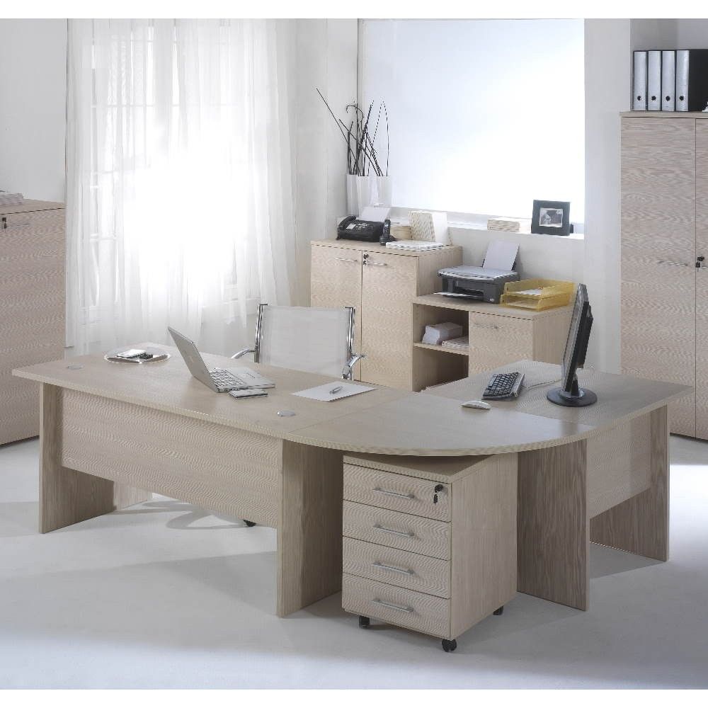 Scrivania Per Ufficio Larix 180x80 Cm Larice Beige - Asta Mobili