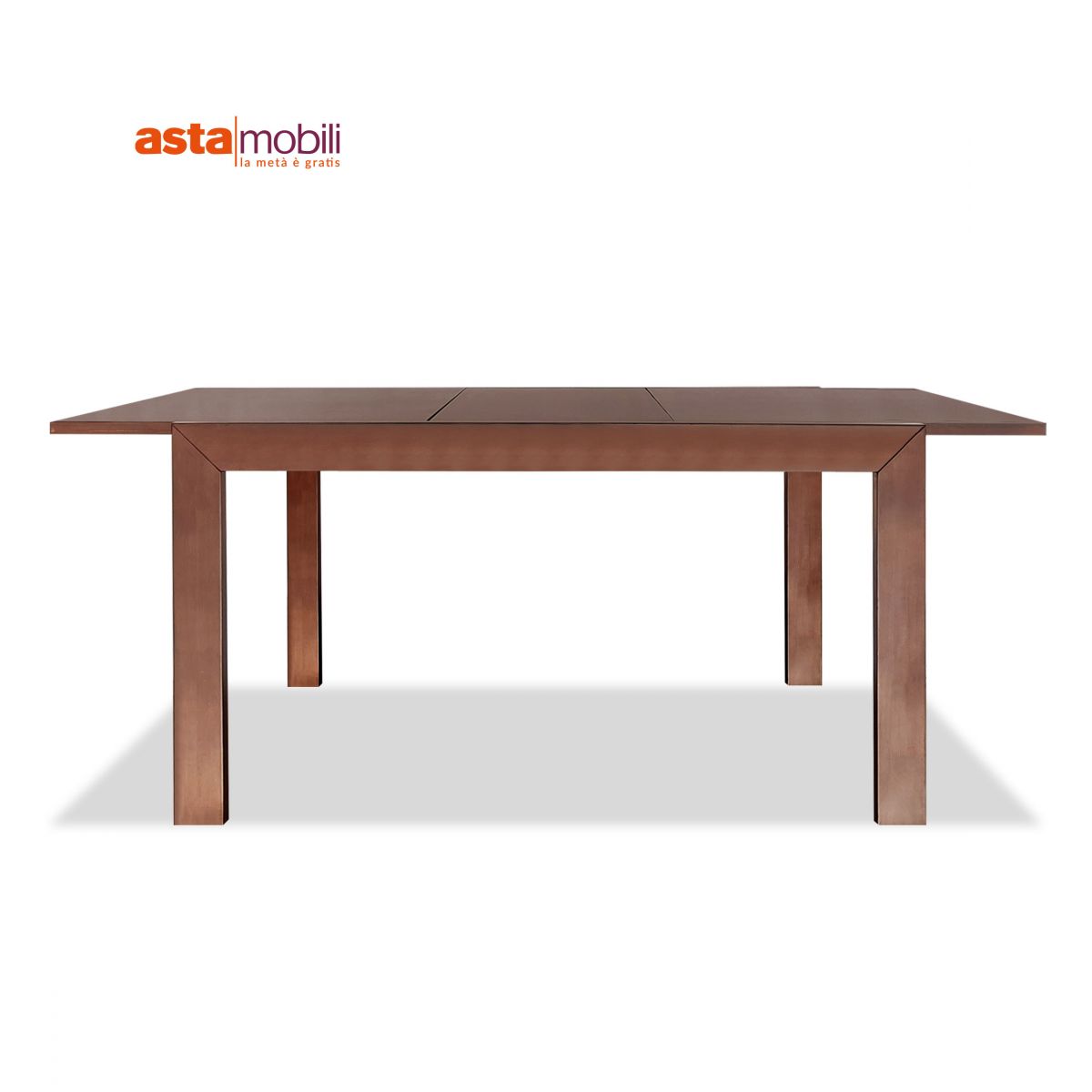 Tavolo Allungabile In Legno Massello Con Finitura In Wengè Asta