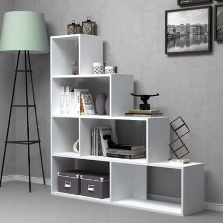 Libreria Frame colore light mocha con 5 ripiani