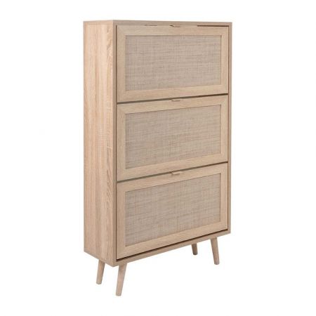 Credenza Truva 4 ante e 2 cassetti 140 cm grigio bianco