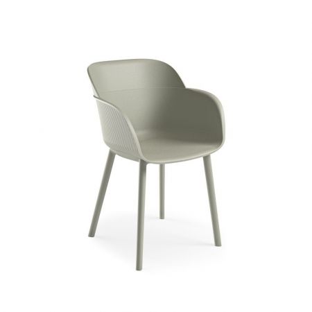 Sedia Curtis polipropilene grigio metal design ergonomico