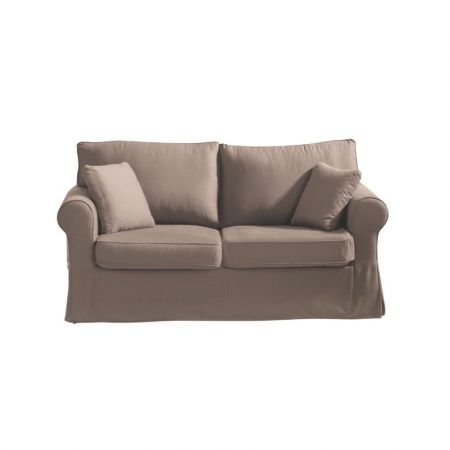 Divano letto Crien 3 posti con poggiatesta reclinabili colore Penelope 22 grigio