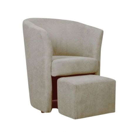 Pouf Letto Singolo Rivestito in Tessuto Trasformabile in Materasso