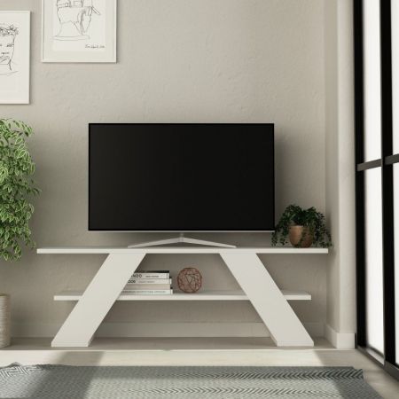 Porta TV Bollo 2 colore rovere e bianco