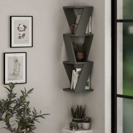 Libreria Indiana 5 ripiani colore bianco larice