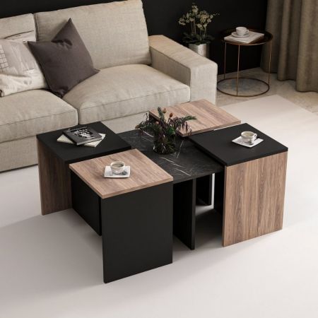 Tavolino da salotto Coffee 90x60x45 H rovere