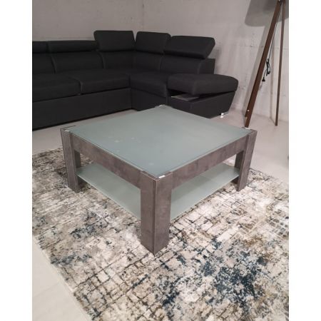 Tavolino ovale da salotto Granit colore rovere