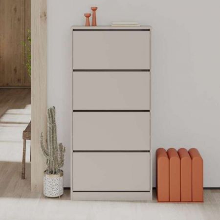 Credenza Truva 4 ante e 2 cassetti 140 cm rovere bianco