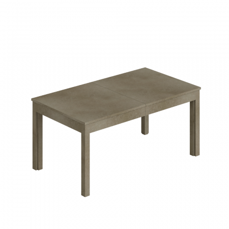Tavolo allungabile effetto legno gambe in metallo Amal 150x90x75h
