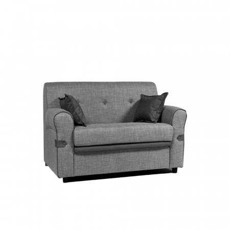 Divano letto Orion 3 posti tessuto doppio colore beige