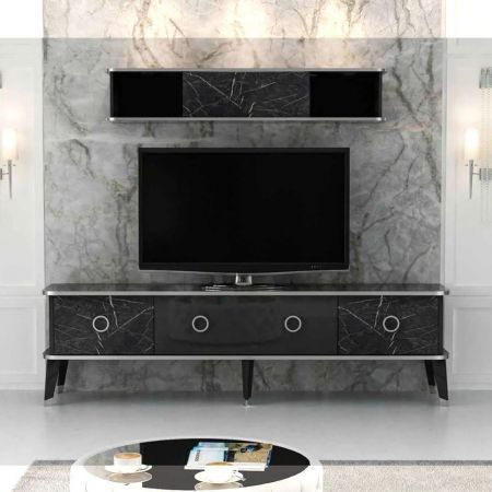 Mobile porta tv Nexon 184 colore rovere tabacco e bianco