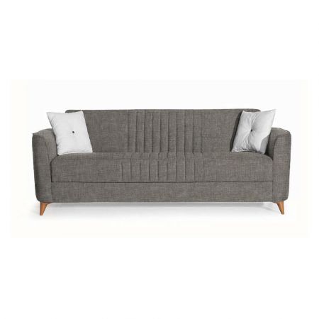 Divano letto Orion 3 posti tessuto doppio colore beige