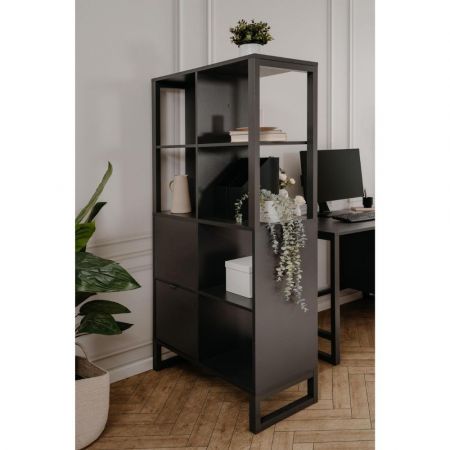Madia Anthony67070 con 2 ante scorrevoli e 3 cassetti colore noce eastwood stile shabby