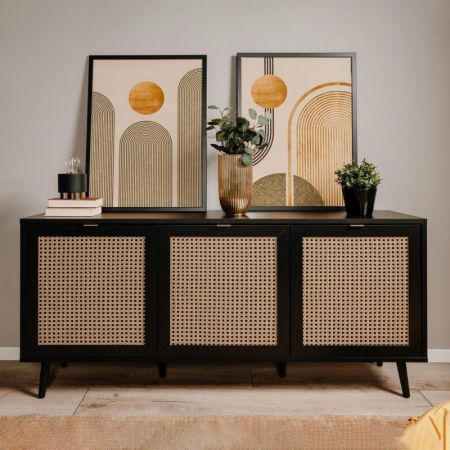 Credenza Mogol bianco lucido pero 108x42x127H