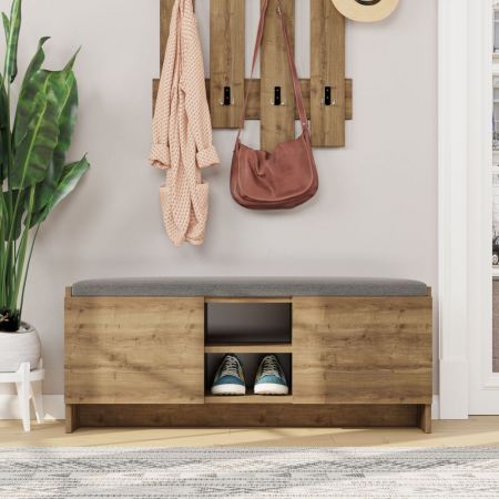 Scarpiera shc520 a due ante a ribalta  rovere
