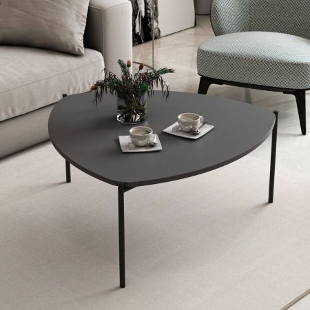 Tavolino comodino di design Elos colore rovere oak pannello antracite 27x25x60h destro