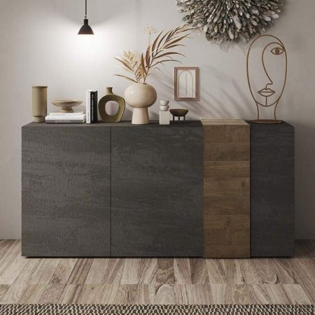 Madia Denver 3 160x40x88H quercia antracite