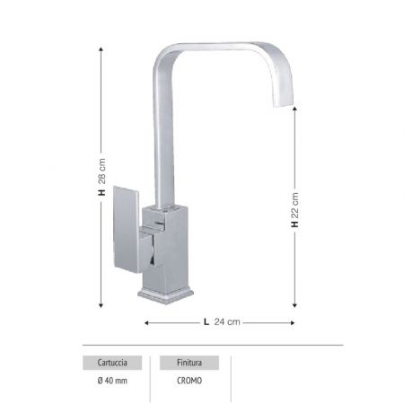 Miscelatore da cucina doccetta estraibile Paini Mixo 45WH573TCZ bianco