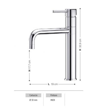 Miscelatore Egeo cromo per cucina