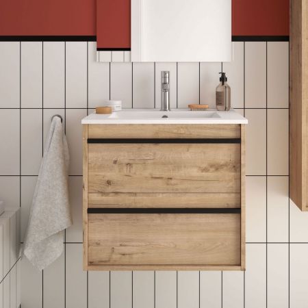 Laundry coprilavatrice in legno 71x65x105 fango