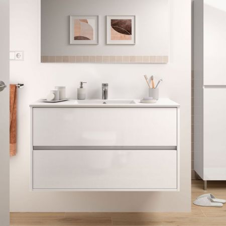 Laundry mobile bagno due ante 71x50x85,5 bianco frassinato