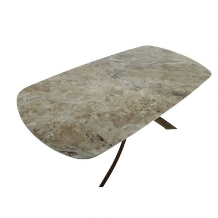 Tavolo allungabile Gondar 180x100 piano argilla e base antracite
