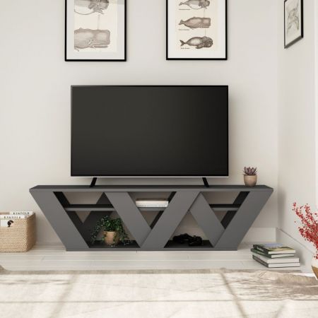 Porta tv Ralla colore bianco 158x30x40h