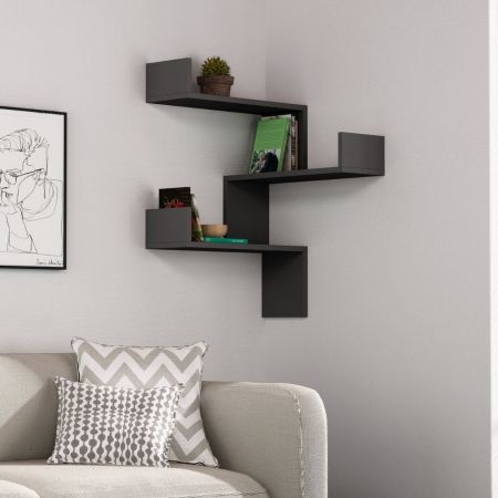 Libreria Vale midi con struttura in metallo nero e cubotti cashmere