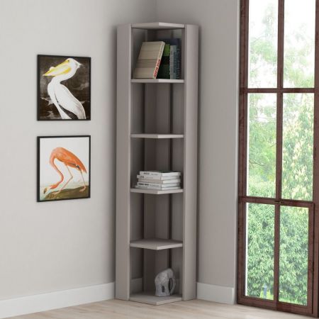 Libreria bifacciale Aktif 145x145x29 cm. bianco ghisa