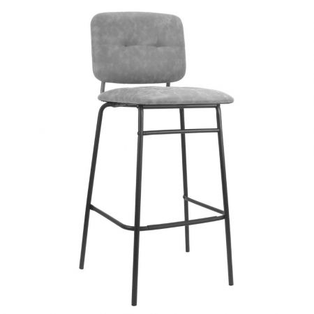 Sedia Montecarlo 3 bottoni velluto grigio