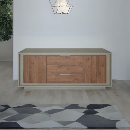 Credenza Bali 53A 2 ante e 2 cassetti effetto vimini