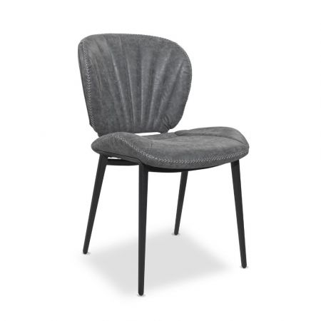 Sedia imbottita Klontar in tessuto verde set 4 pezzi