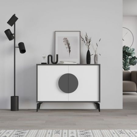 Credenza Bali 53A 2 ante e 2 cassetti effetto vimini