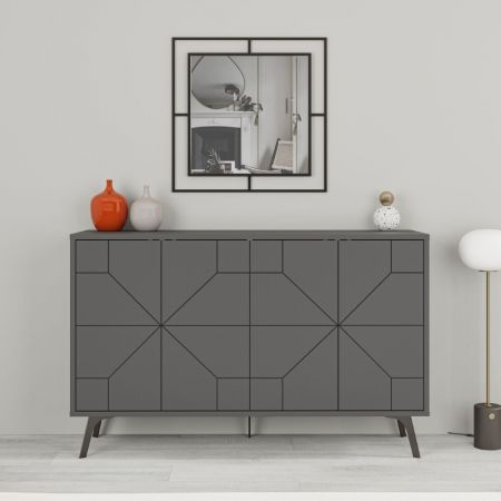 Credenza a giorno Sumatra20A antracite bifacciale