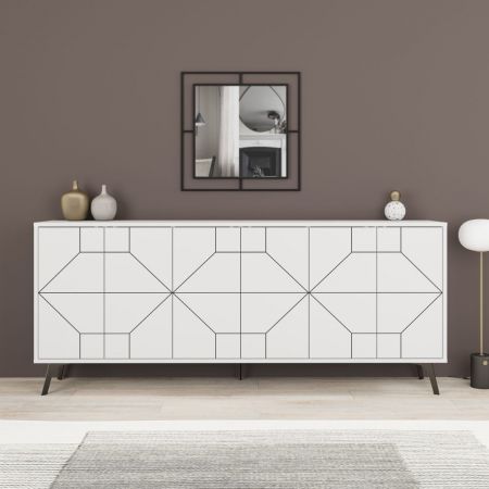 Credenza Mosso MO5 colore rovere e bianco