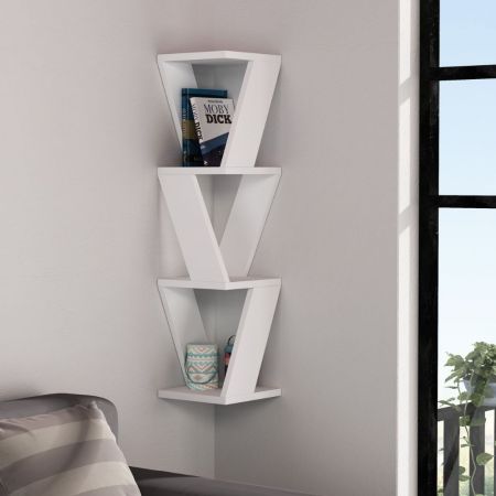 Libreria Face grigio cemento 90x30x170H cm.