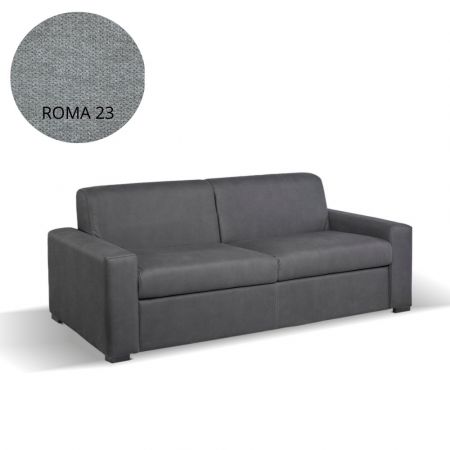 Divano Milano 2 posti 2 recliner manuali in nabuk Mozart 93 tortora