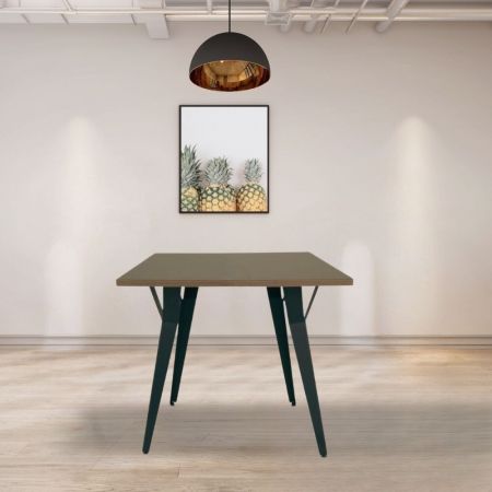 Tavolo allungabile Warta 160x90 piano ceramica effetto marmo grigio lucido
