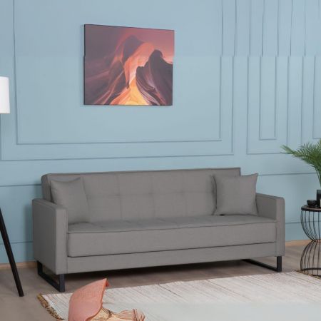 Divano letto contenitore Montana 3 posti colore bordeaux