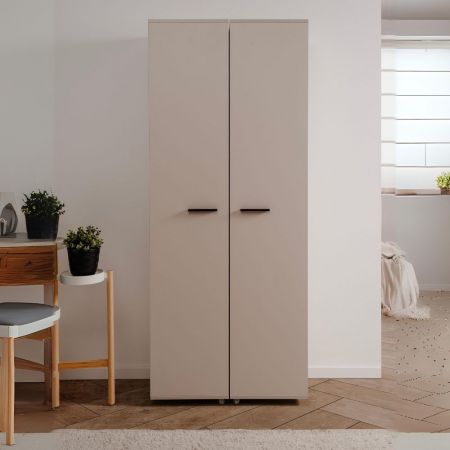 Scarpiera Nyx colore bianco con anta a specchio reversibile