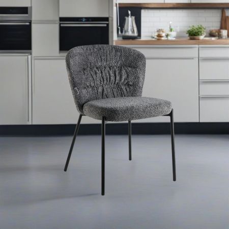 Sedia in legno Lisa colore bianco laccato opaco H 99x46x54.5 cm. set 2 pezzi