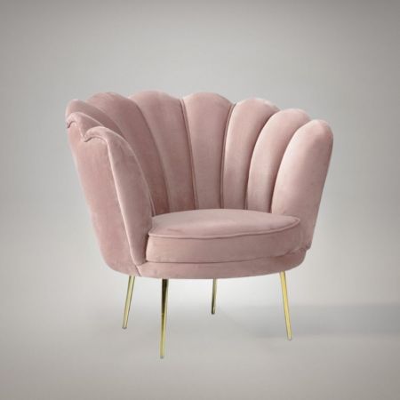 Poltrona Orel in velluto caff&egrave; Riviera 04