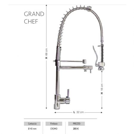 Rubinetto da cucina bicomando Paini Monaco 08WH572 bianco