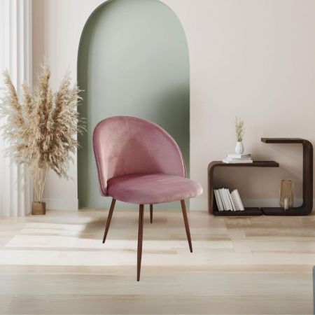 Sedia da pranzo Sirio tessuto teddy beige set 2 pezzi