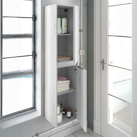 Mobile bagno sospeso Sevilla con 2 cassetti 100x44.6x52 cm colore rovere quercia