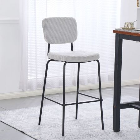 Sedia in legno Lisa colore grigio H 99x46x54.5 cm. set 2 pezzi