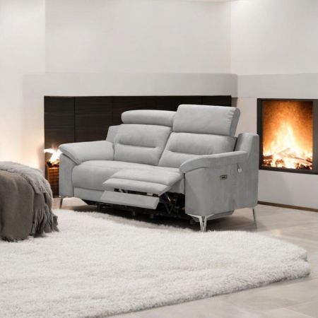 Divano letto contenitore Kemer grigio