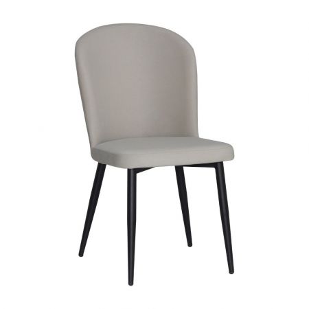 Sedia imbottita girevole Mosaic in tessuto colore grigio