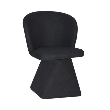 Sgabello Saki in nabuk Uras 02 tortora con gambe nere